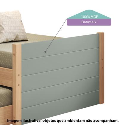 Imagem de Bicama com Cama Auxiliar Infantil Woody Casatema MadeiraOriginals