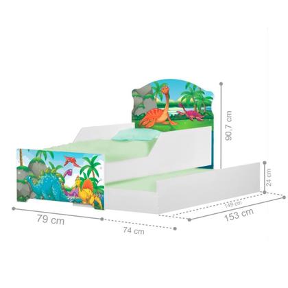 Imagem de Bicama Infantil Uly Floresta Dinossauros 