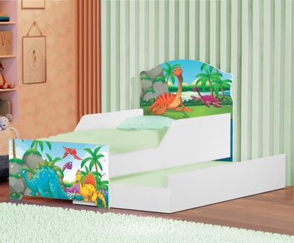 Imagem de Bicama Infantil Uly Floresta Dinossauros com Colchões
