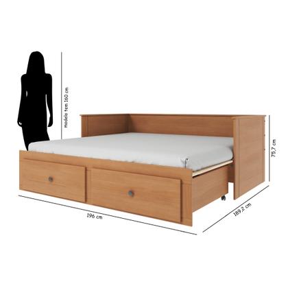 Imagem de Bicama Palino 90x190cm em Madeira Maciça