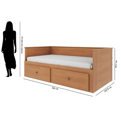 Imagem de Bicama Palino 90x190cm em Madeira Maciça