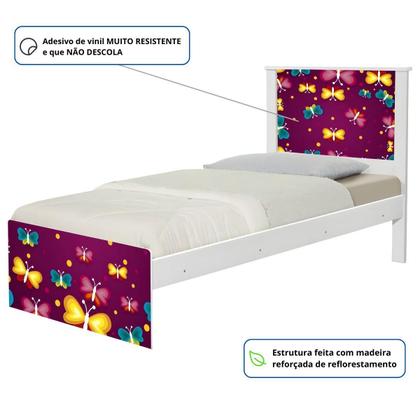 Imagem de Bicama Solteiro Hop Borboletas com Colchões