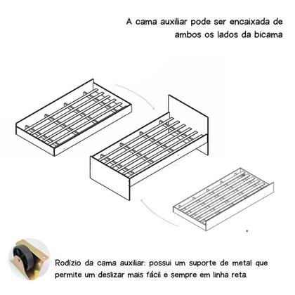 Imagem de Bicama Solteiro Infantil