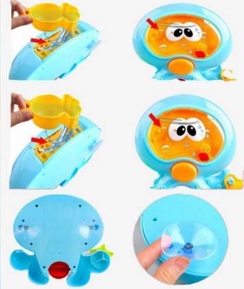 Imagem de Bichinho para Banho Baby Polvo Piscina Cascata de Agua