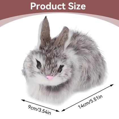 Imagem de Bicho de pelúcia HERCHR Bunny Rabbit Plush 14x9cm para crianças