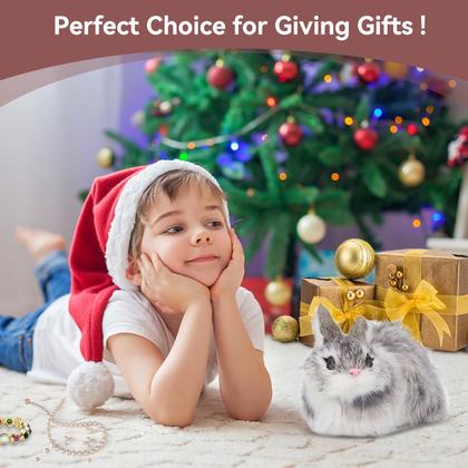 Imagem de Bicho de pelúcia HERCHR Bunny Rabbit Plush 14x9cm para crianças