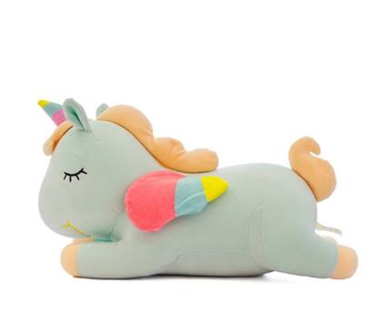 Imagem de Bicho De Pelúcia Macio Unicórnio Dormindo Fofinho Importado
