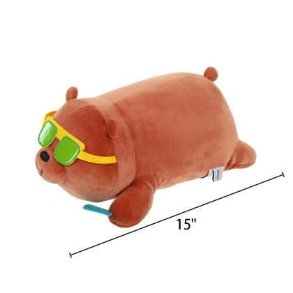 Imagem de Bicho de pelúcia MINISO We Bare Bears Grizzly 38 cm para crianças