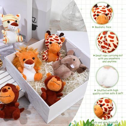 Imagem de Bichos de pelúcia HyDren Safari 18 unidades de 12 cm Jungle Animal