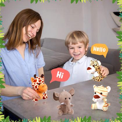 Imagem de Bichos de pelúcia HyDren Safari 18 unidades de 12 cm Jungle Animal