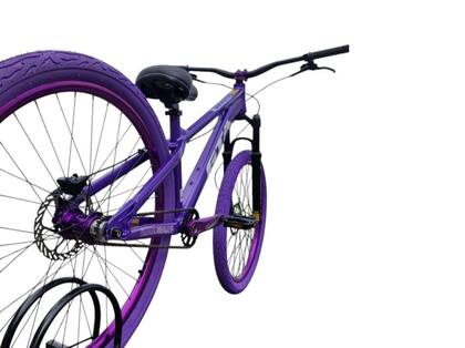 Imagem de Bicicleta 26 Gta Gravity Cor Roxo Freeride Hollowtech Single Cubo k7 Barulhento Freio a Disco Hidráulico Garfo C/Trava Pneu Flame Roxo