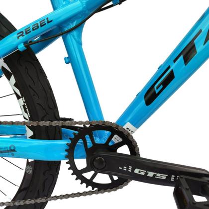 Imagem de Bicicleta 26 Gta Rebel Freeride Cor Azul Single 7v Freio a Disco Aro Vmaxx Pneu Flame