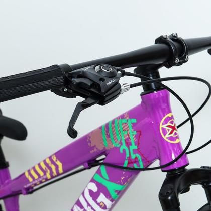 Imagem de Bicicleta 26 vikingx 21v index - tuff x-25 - roxo/amarelo