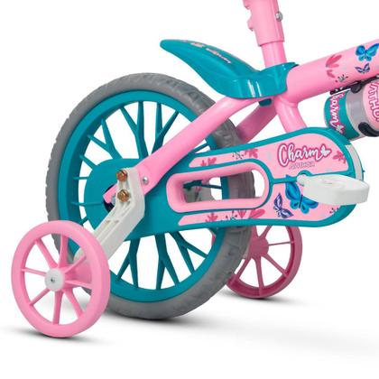 Imagem de Bicicleta Aro 12 Charm Com Rodinhas e Squeeze - Nathor