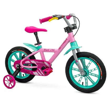 Imagem de Bicicleta Aro 14 First Pro Feminina Nathor + Capacete