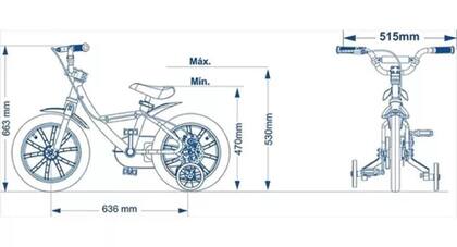 Imagem de Bicicleta Aro 14 First Pro Masculina Nathor - A Partir De 4 Anos Com Rodinhas