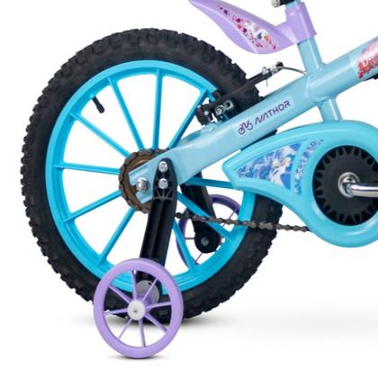 Imagem de Bicicleta Aro 16 Frozen Disney Menina Com Cestinha Capacete