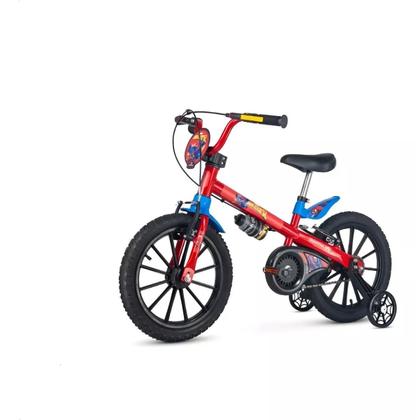Imagem de Bicicleta Aro 16 Spider Man 2 C/Rodinhas e Squeeze Nathor