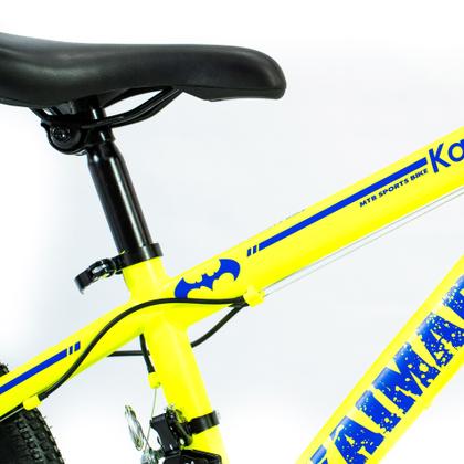 Imagem de Bicicleta Aro 20 Bike 21 Vel Marchas MiniTrail Freio a Disco Quadro Aço Carbono Cor Amarelo Azul - WCT FITNESS