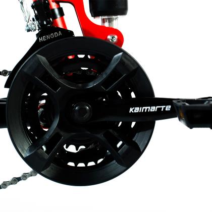 Imagem de Bicicleta Aro 20 CityFold Bike 21 Vel Marchas Freio a Disco Cor Vermelho - WCT FITNESS