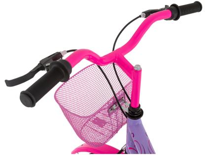 Imagem de Bicicleta Aro 20 Infantil Colli Celina Lilás com Cestinha Freio V Brake