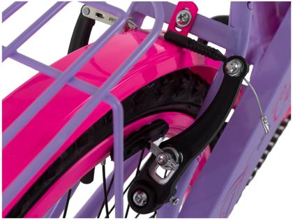 Imagem de Bicicleta Aro 20 Infantil Colli Celina Lilás com Cestinha Freio V Brake