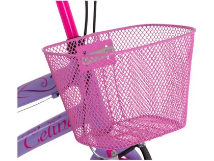 Imagem de Bicicleta Aro 20 Infantil Colli Celina Lilás com Cestinha Freio V Brake
