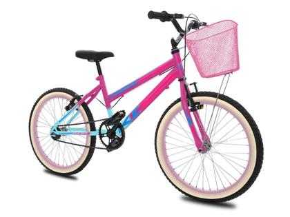 Imagem de Bicicleta Aro 20 Infantil Feminina KOG Retro Com Cestinha
