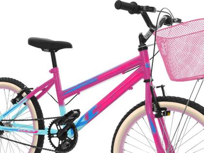 Imagem de Bicicleta Aro 20 Infantil Feminina KOG Retro Com Cestinha