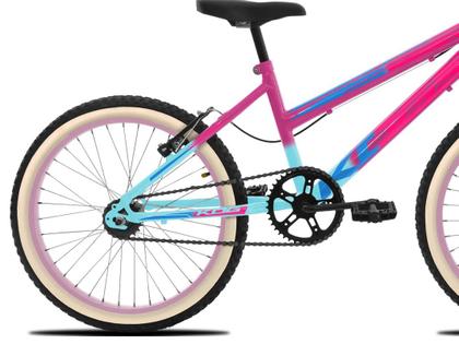 Imagem de Bicicleta Aro 20 Infantil Feminina KOG Retro Com Cestinha