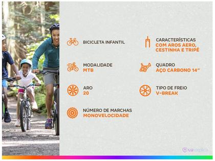 Imagem de Bicicleta ARO 20 JULLY Azul com Cestinha
