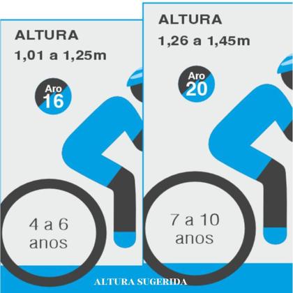 Imagem de Bicicleta Aro 20 Kls Free Freio V-Brake Mtb Com Roda Lateral