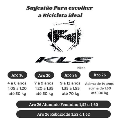 Imagem de Bicicleta Aro 20 Kls Free Gold Freio V-Brake Mtb Feminina