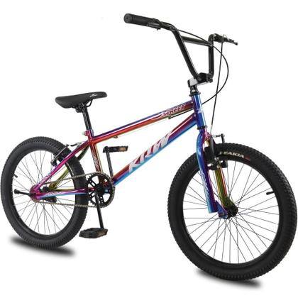 Imagem de Bicicleta Aro 20 KRW BMX Cross V-Brake Sem Marchas Rainbow