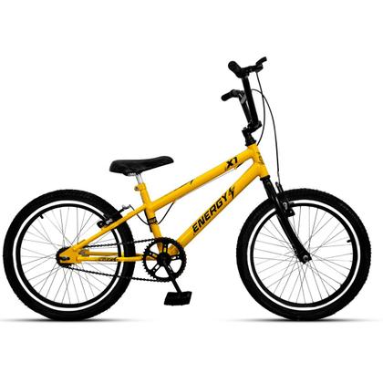 Imagem de Bicicleta Aro 20 Tipo Cross Free Style Bmx Amarelo/Preto - Ello Bike