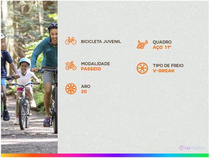 Bicicleta Aro 20 TK3 Track Aço Freio V-Brake Imagem de Bicicleta Aro 20 TK3 Track Aço Freio V-Brake