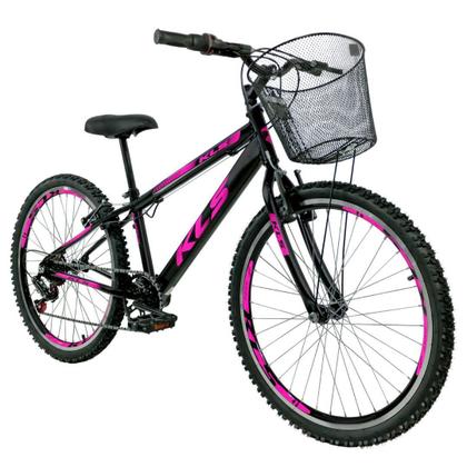 Imagem de Bicicleta Aro 24 Alumínio Kls Sport Gold V-Brake Mono 7V Feminina