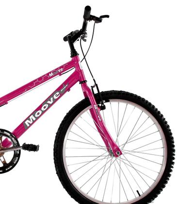 Imagem de Bicicleta Aro 24 Feminina Menina Sem Marcha Pink