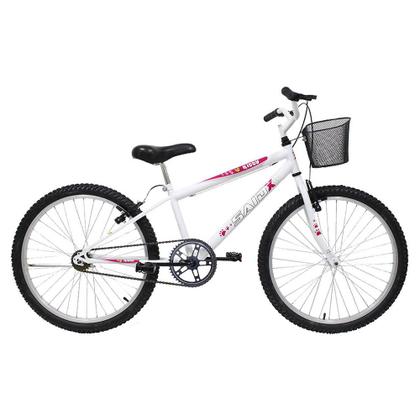 Imagem de Bicicleta Aro 24 Feminina Mono Saidx Sem Marcha Com Cesta