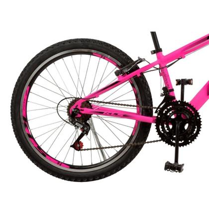 Imagem de Bicicleta Aro 24 Kls Sport Gold Freio V-Brake Mtb 21 Marchas Feminina