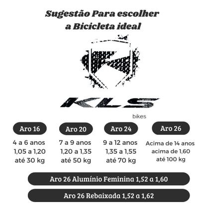 Imagem de Bicicleta Aro 24 Kls Sport Gold V-Brake Mono 7V