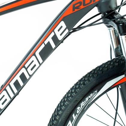 Imagem de Bicicleta Aro 26 Alumínio Bike 21 Vel Freio A Disco Cinza E Vermelho Wct Fitness