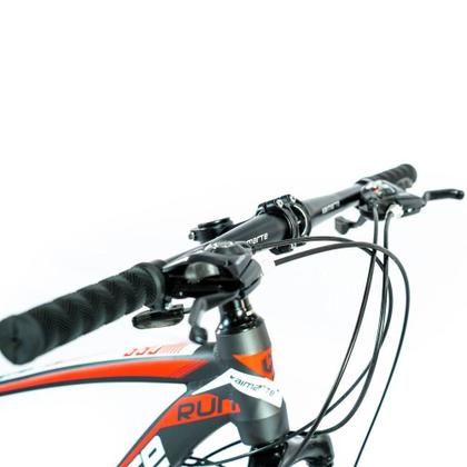 Imagem de Bicicleta Aro 26 Alumínio Bike 21 Vel Freio A Disco Cinza E Vermelho Wct Fitness