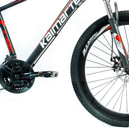 Imagem de Bicicleta Aro 26 Alumínio Bike 21 Vel Freio A Disco Cinza E Vermelho Wct Fitness