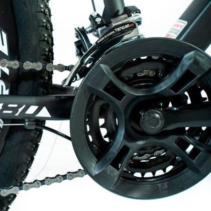 Imagem de Bicicleta Aro 26 Alumínio Bike 21 Vel Freio a Disco Cinza e Vermelho WCT FITNESS