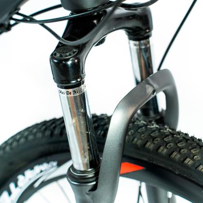 Imagem de Bicicleta Aro 26 Alumínio Bike 21 Vel Freio a Disco Cinza e Vermelho WCT FITNESS