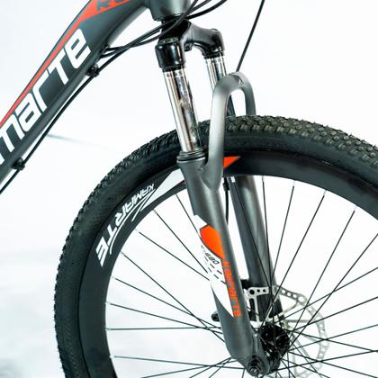 Imagem de Bicicleta Aro 26 Alumínio Bike 21 Vel Freio a Disco Cinza e Vermelho WCT FITNESS