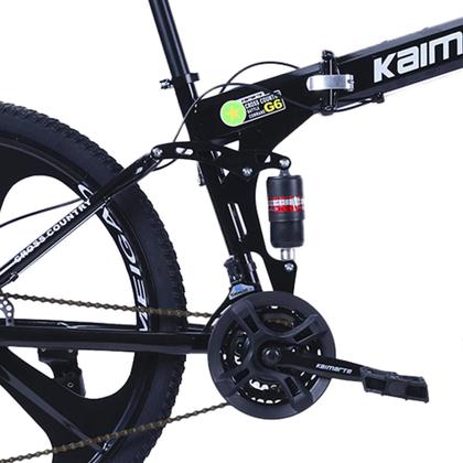 Imagem de Bicicleta Aro 26 Bike Dobrável Aço Carbono 21V Freio A Disco