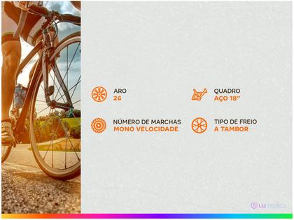 Imagem de Bicicleta Aro 26 Caloi Essencial T18R26V1