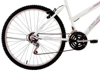 Imagem de Bicicleta Aro 26 Feminina Life 18 Marchas Branca